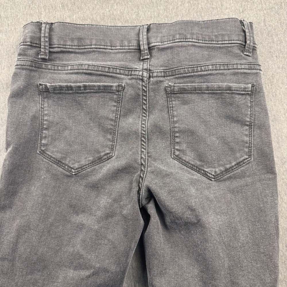 Wonder Nation Girls Black Distressed Jeggings Size L 10-12 Faded Denim Pants - Picture 8 of 9